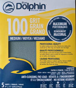 Blue Dolphin Anti-Clogging Sandpaper (5 Pack)
